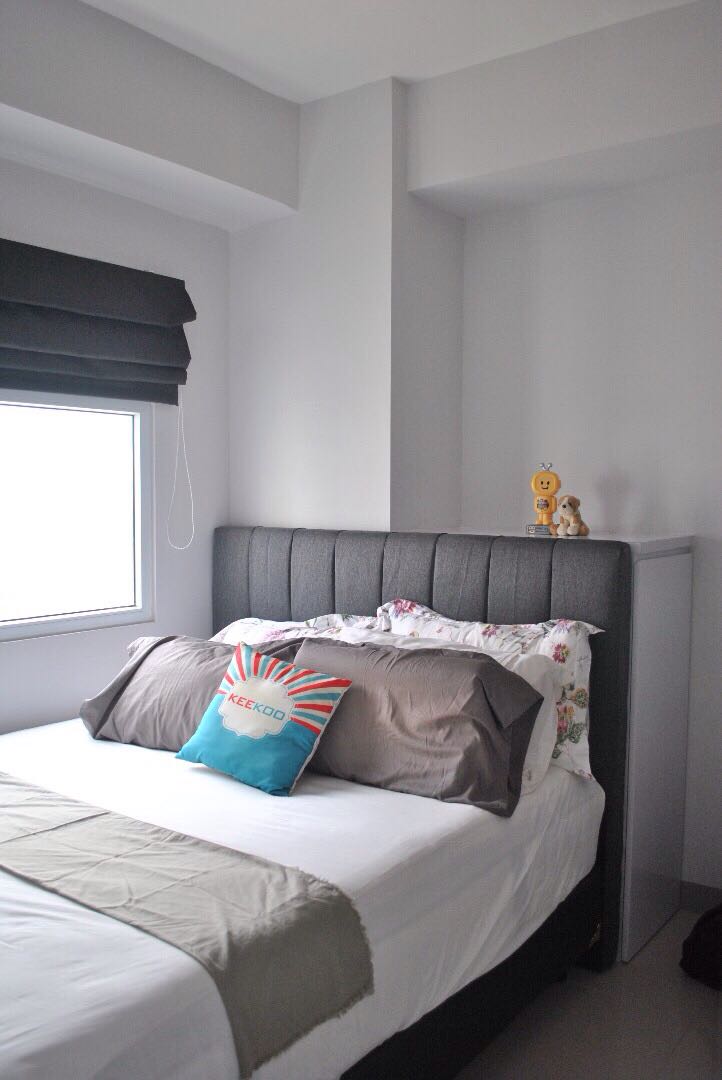 tempat tidur utama apartemen 2 kamar penelope