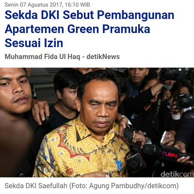 Masalah Apartemen green pramuka city